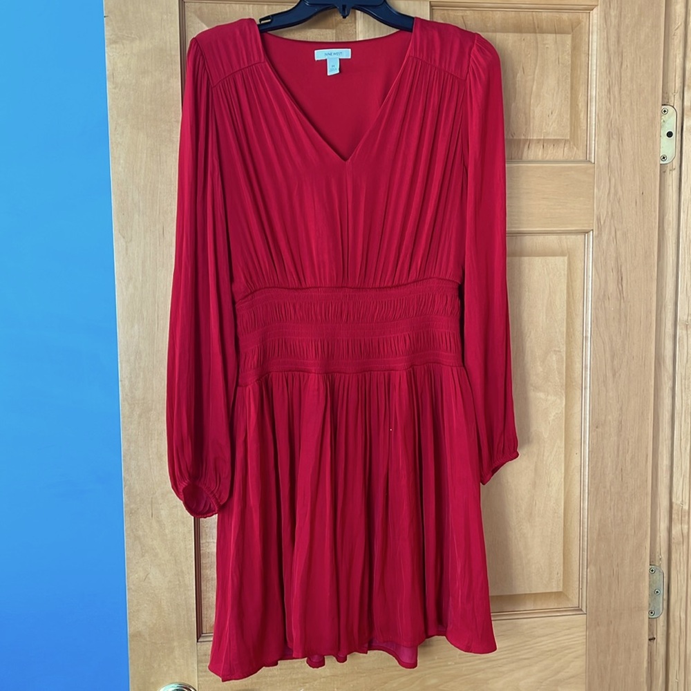 NINE WEST Sz M Red Dress